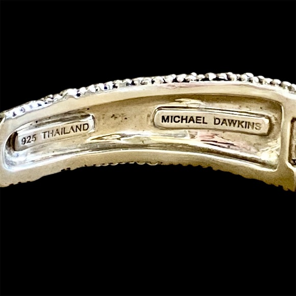Elegant Michael Dawkins starry night Silver Cuff Bracelet - Picture 4 of 6